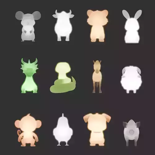 Indirect lighting of the zodiac