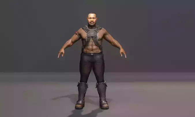 jax 3D Character RIg  Low-poly 3D model