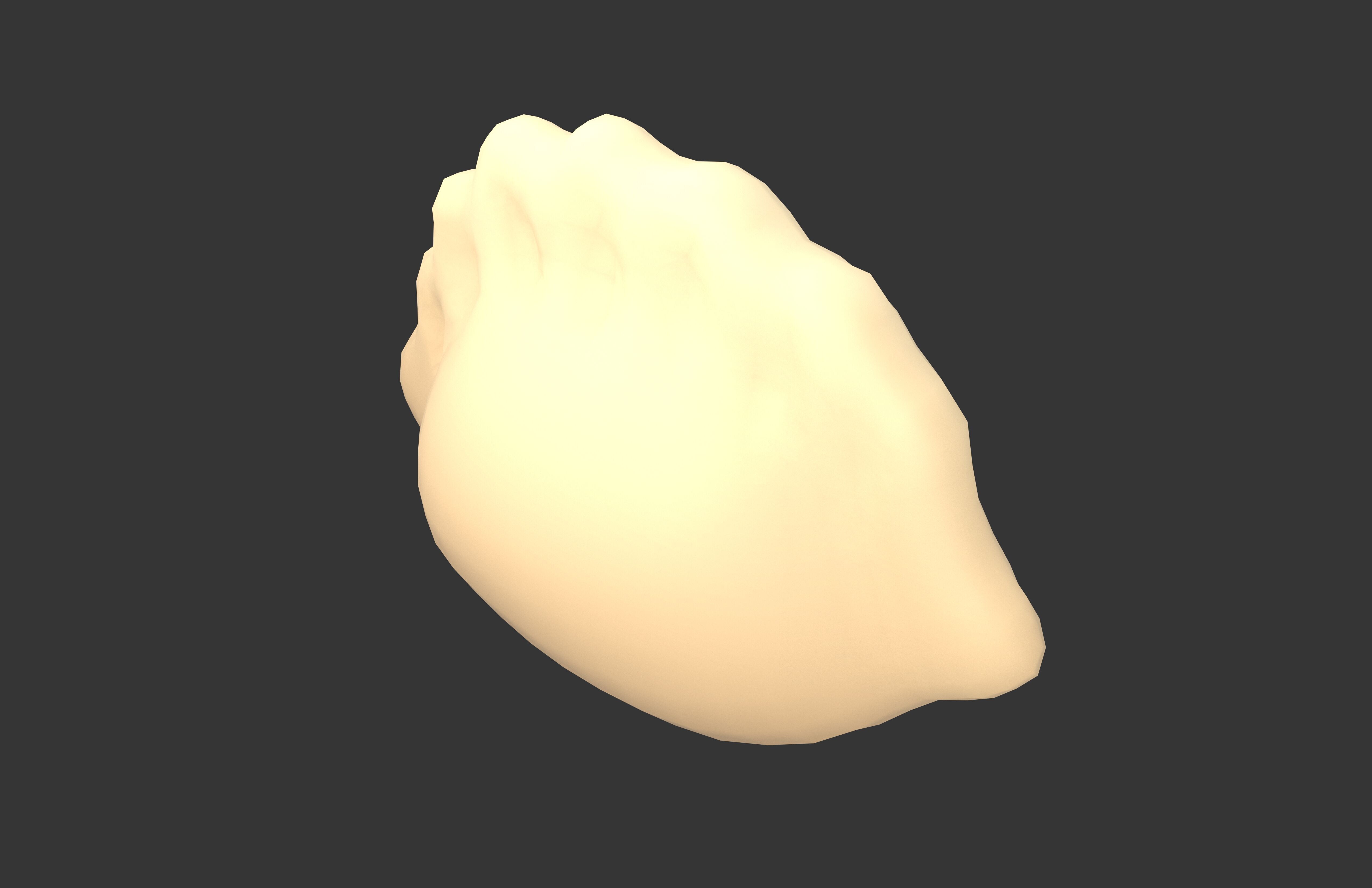 Dumpling v1 001 Low-poly 3D model_2