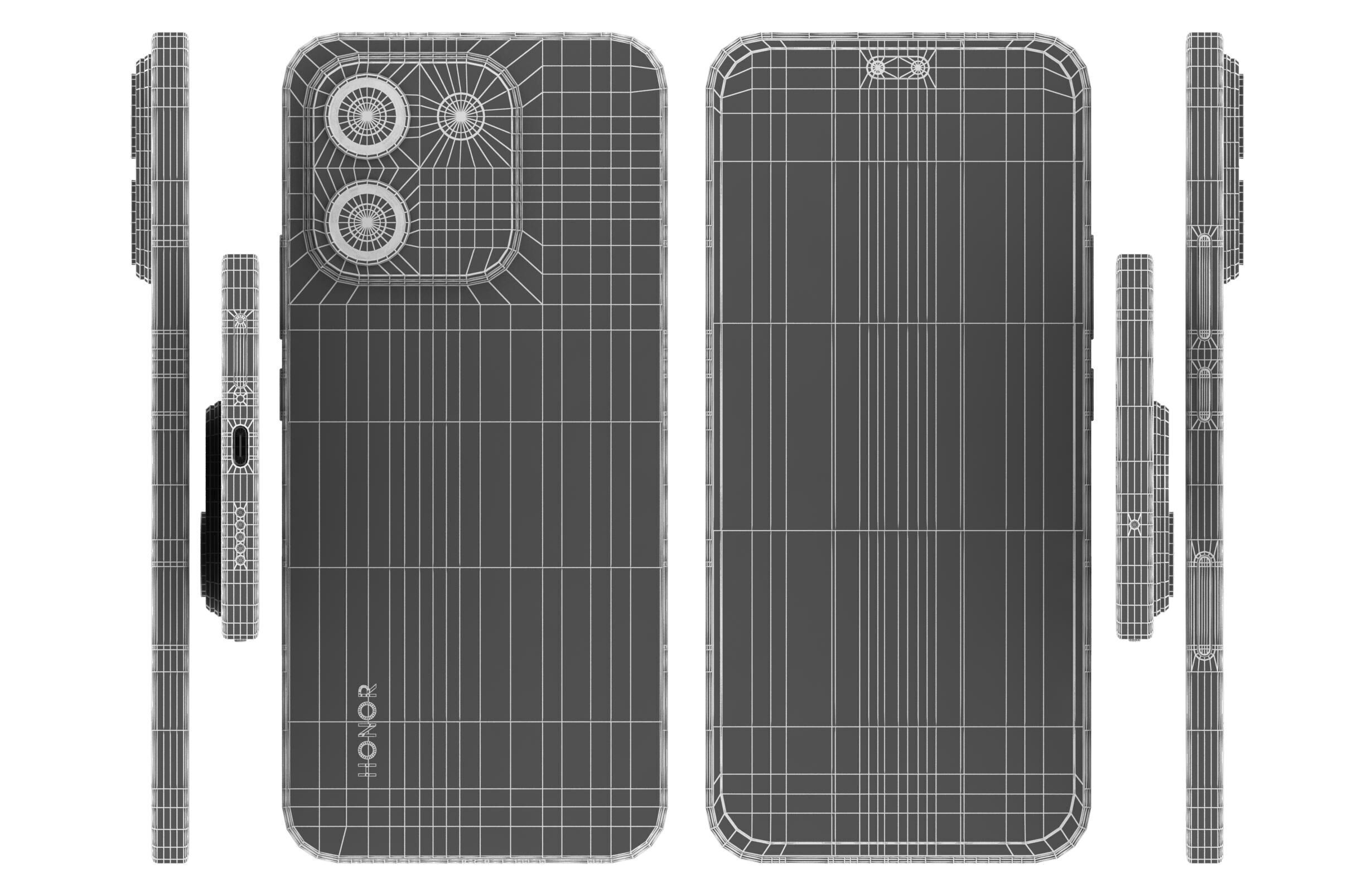 Honor X70i All Colors 3D model_20