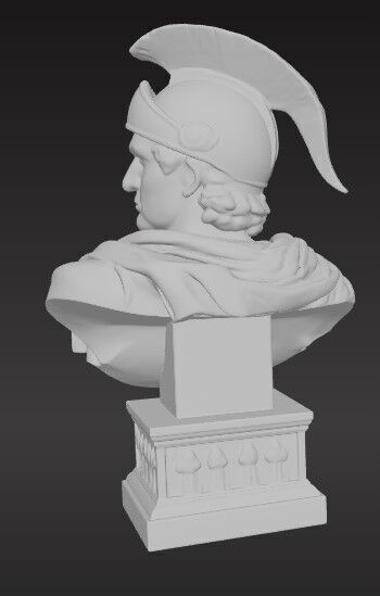 Ancient Roman Hero Figure 3D Printable STL FBX OBJ 3D print model_3