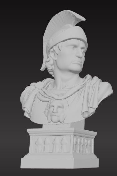 Ancient Roman Hero Figure 3D Printable STL FBX OBJ 3D print model_1