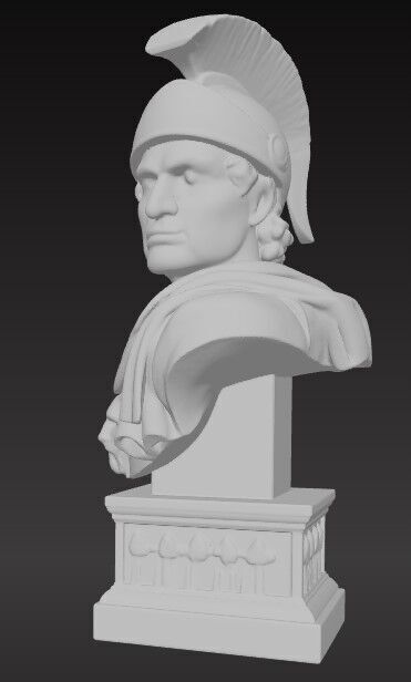 Ancient Roman Hero Figure 3D Printable STL FBX OBJ 3D print model_2