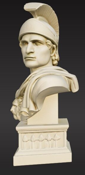 Ancient Roman Hero Figure 3D Printable STL FBX OBJ 3D print model_5
