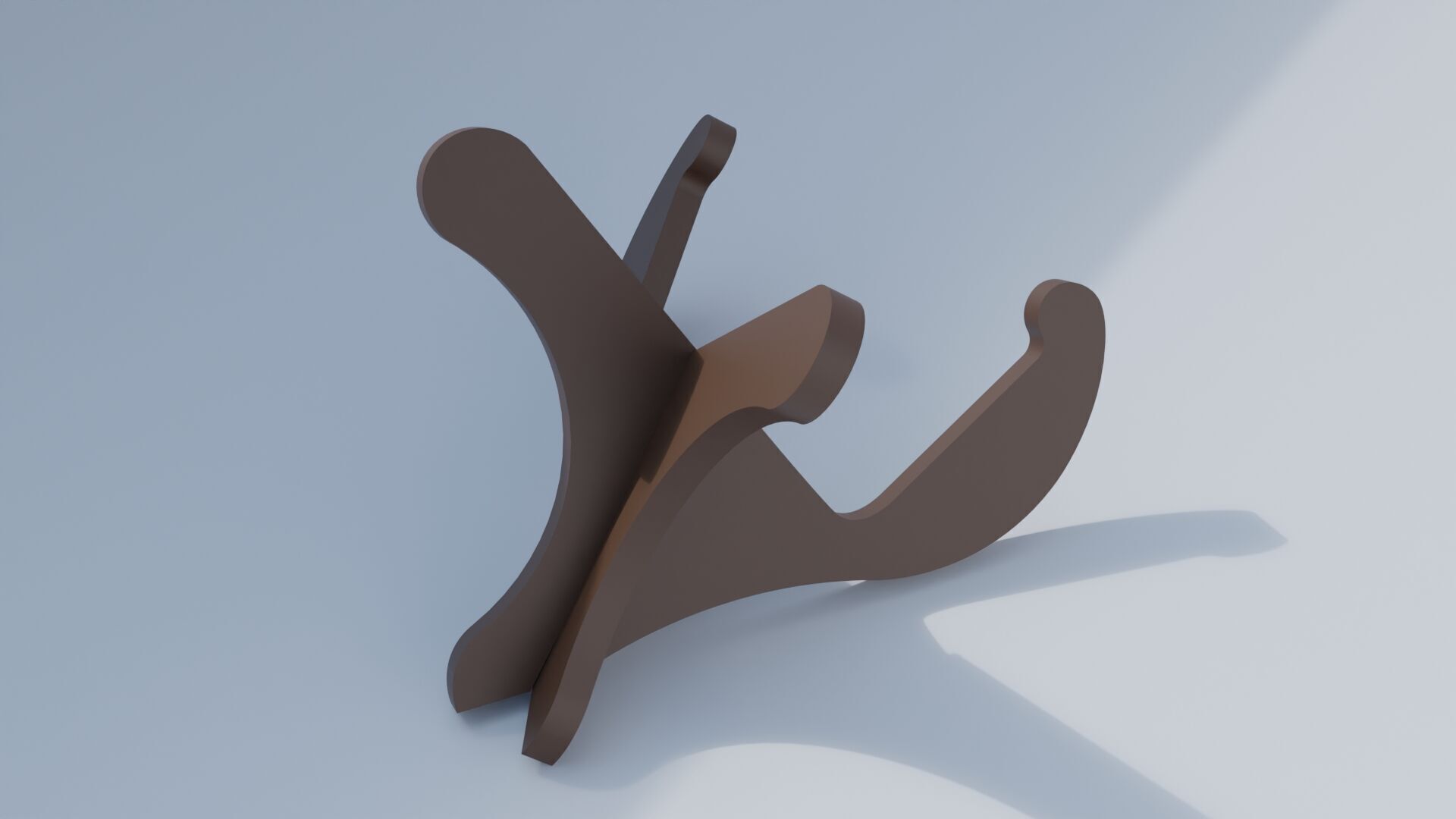 Realistic Guitar Wood Stand 3D Print Design Free 3D print model_3