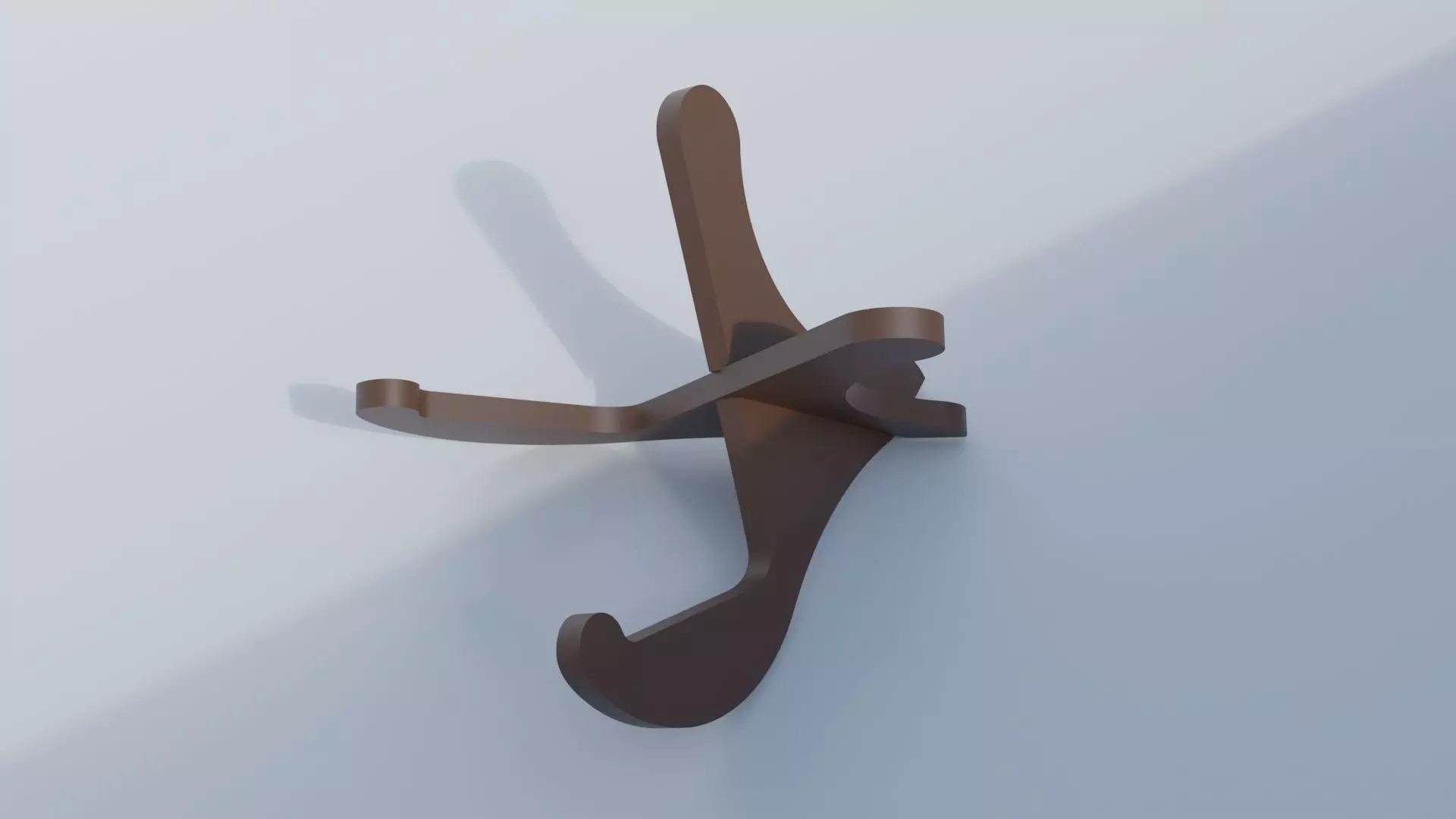 Realistic Guitar Wood Stand 3D Print Design Free 3D print model_0