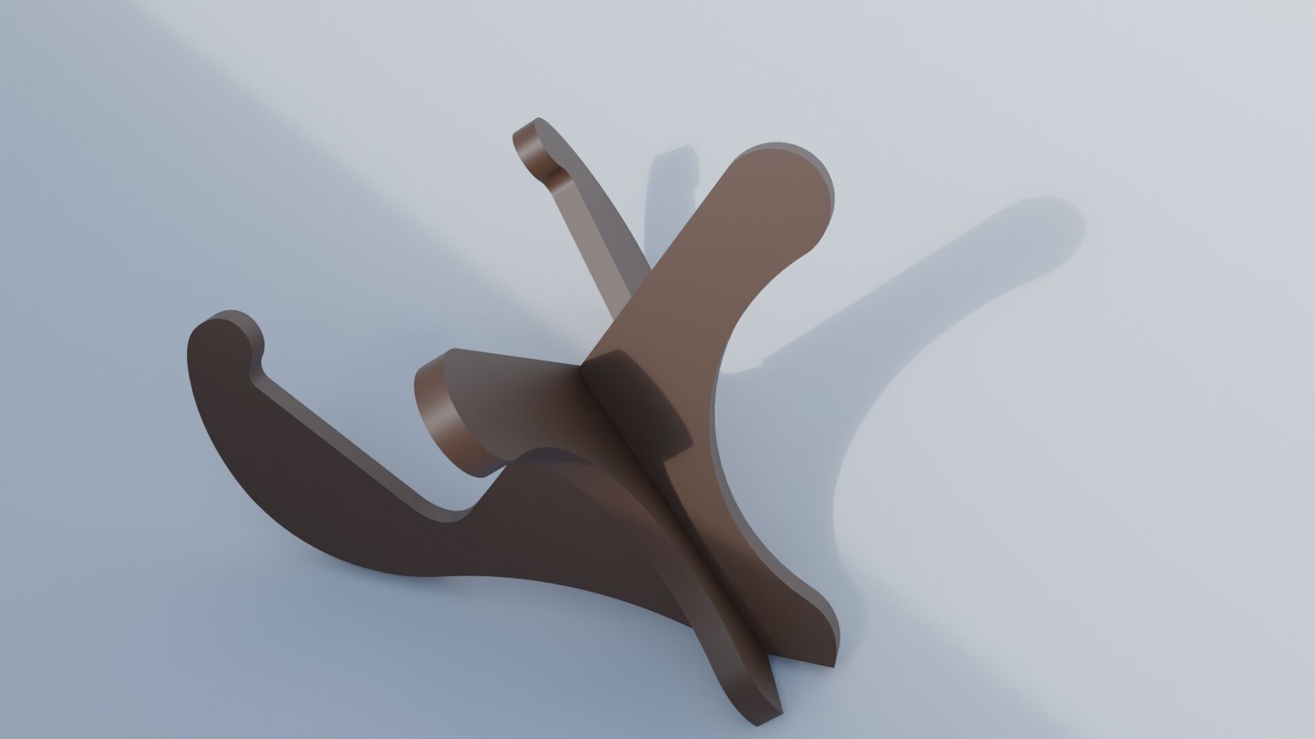Realistic Guitar Wood Stand 3D Print Design Free 3D print model_6