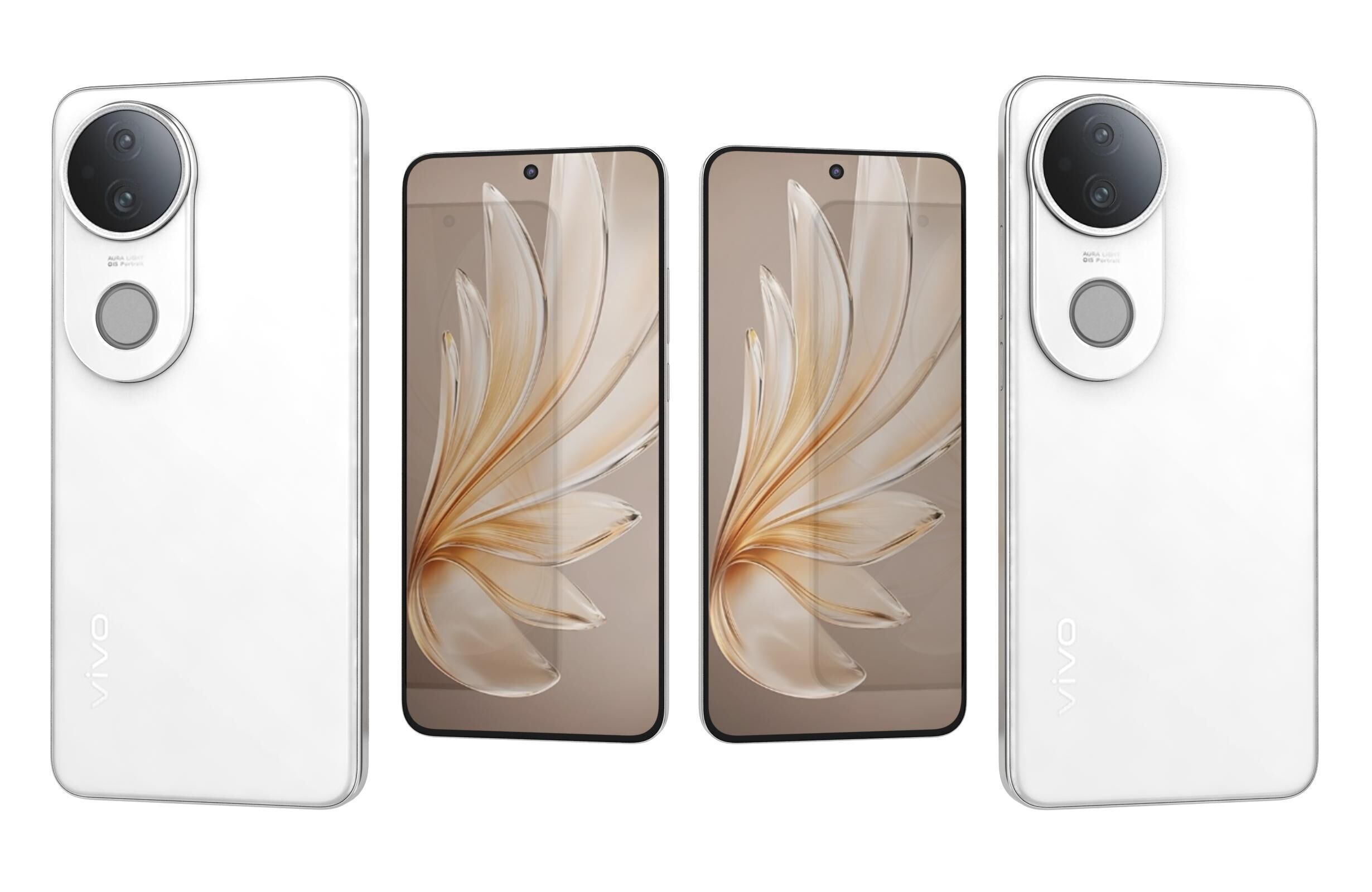 Vivo S20 Jade dew white 3D model_3