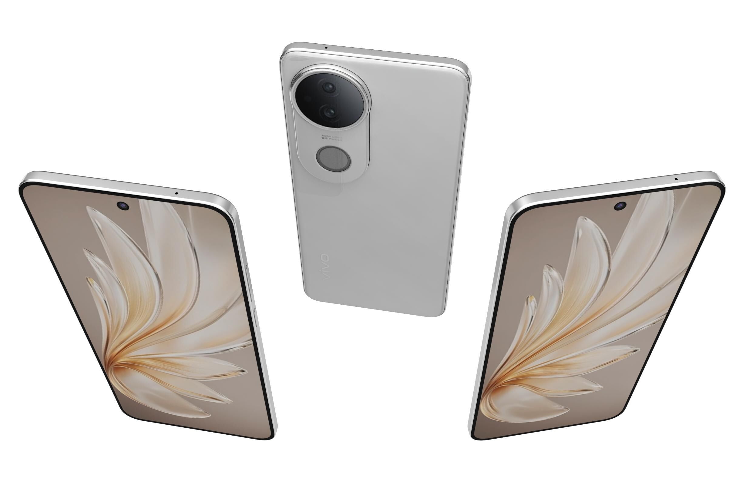 Vivo S20 Jade dew white 3D model_1