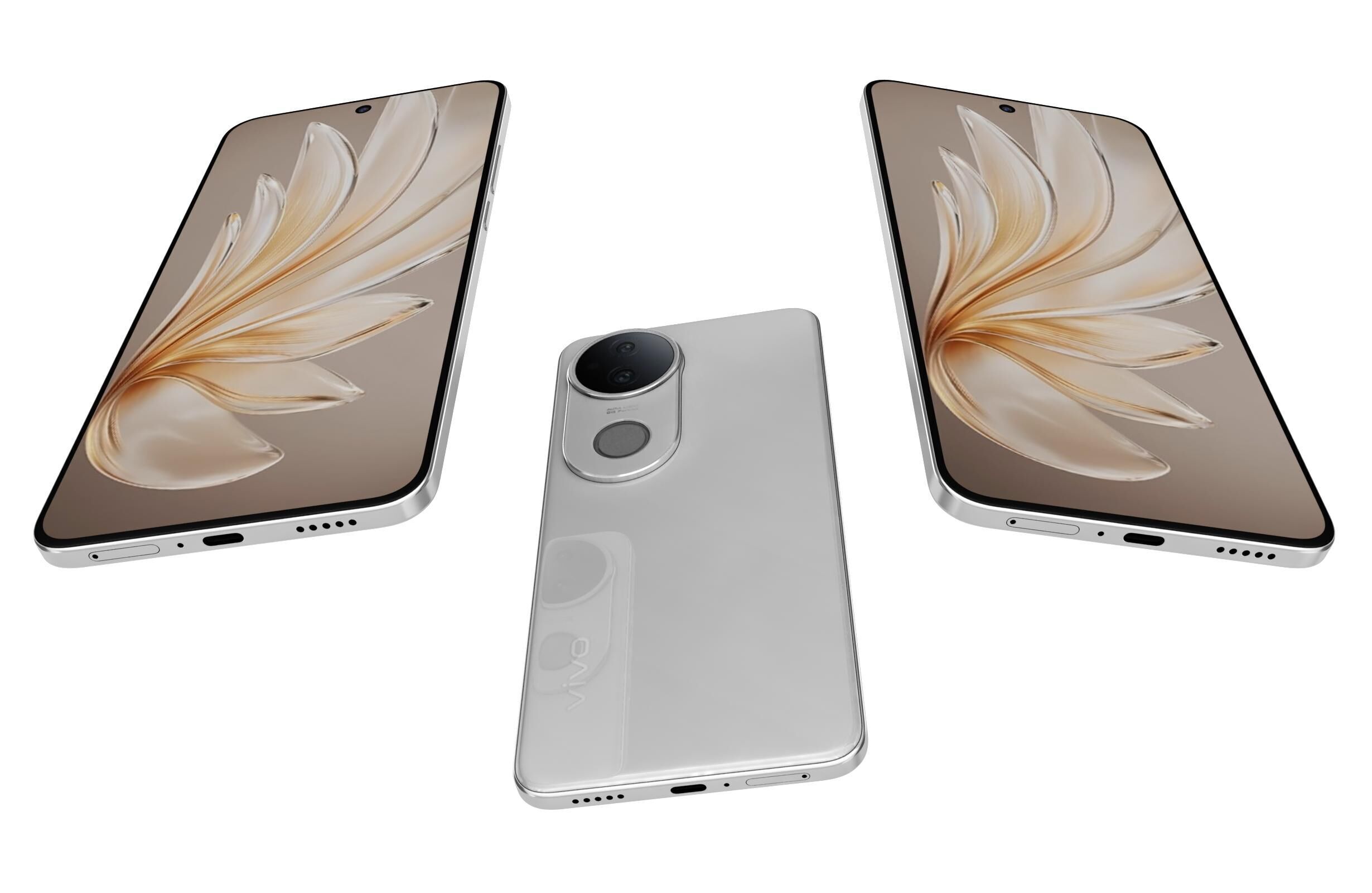 Vivo S20 Jade dew white 3D model_2