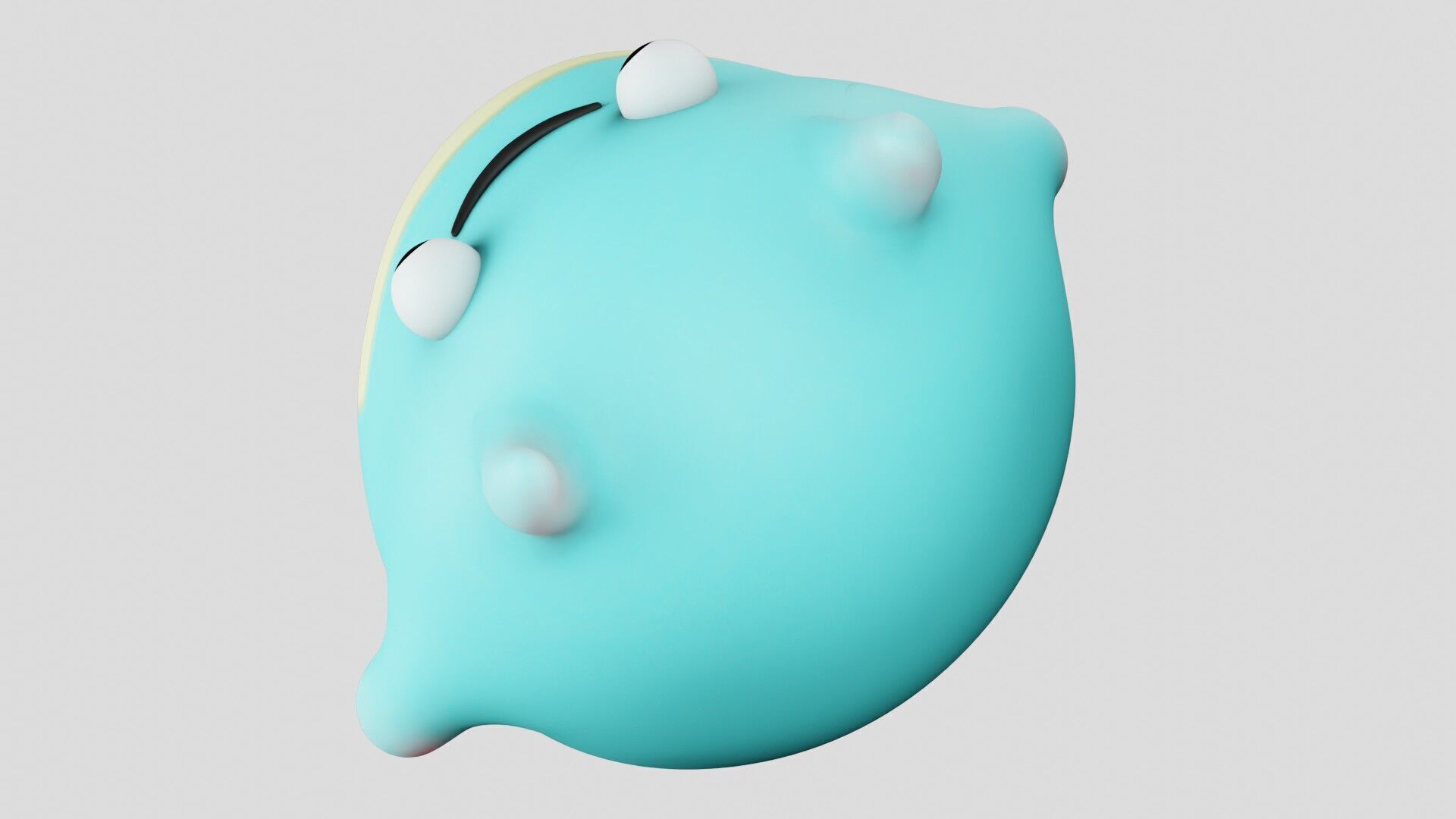  Chubbit the Friendly Monster Stylized Low Poly 3D Character Free low-poly 3D model_13
