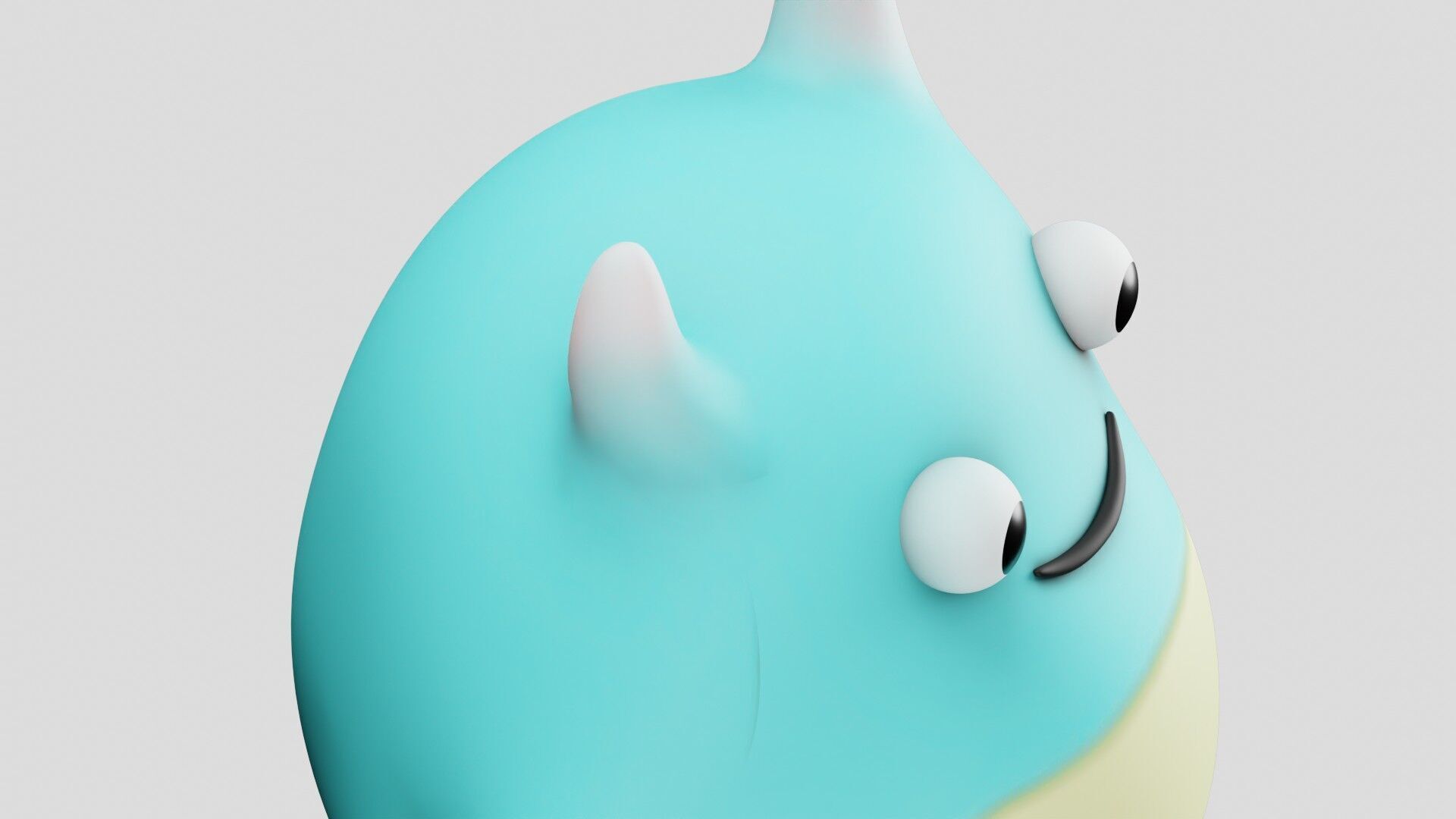  Chubbit the Friendly Monster Stylized Low Poly 3D Character Free low-poly 3D model_10