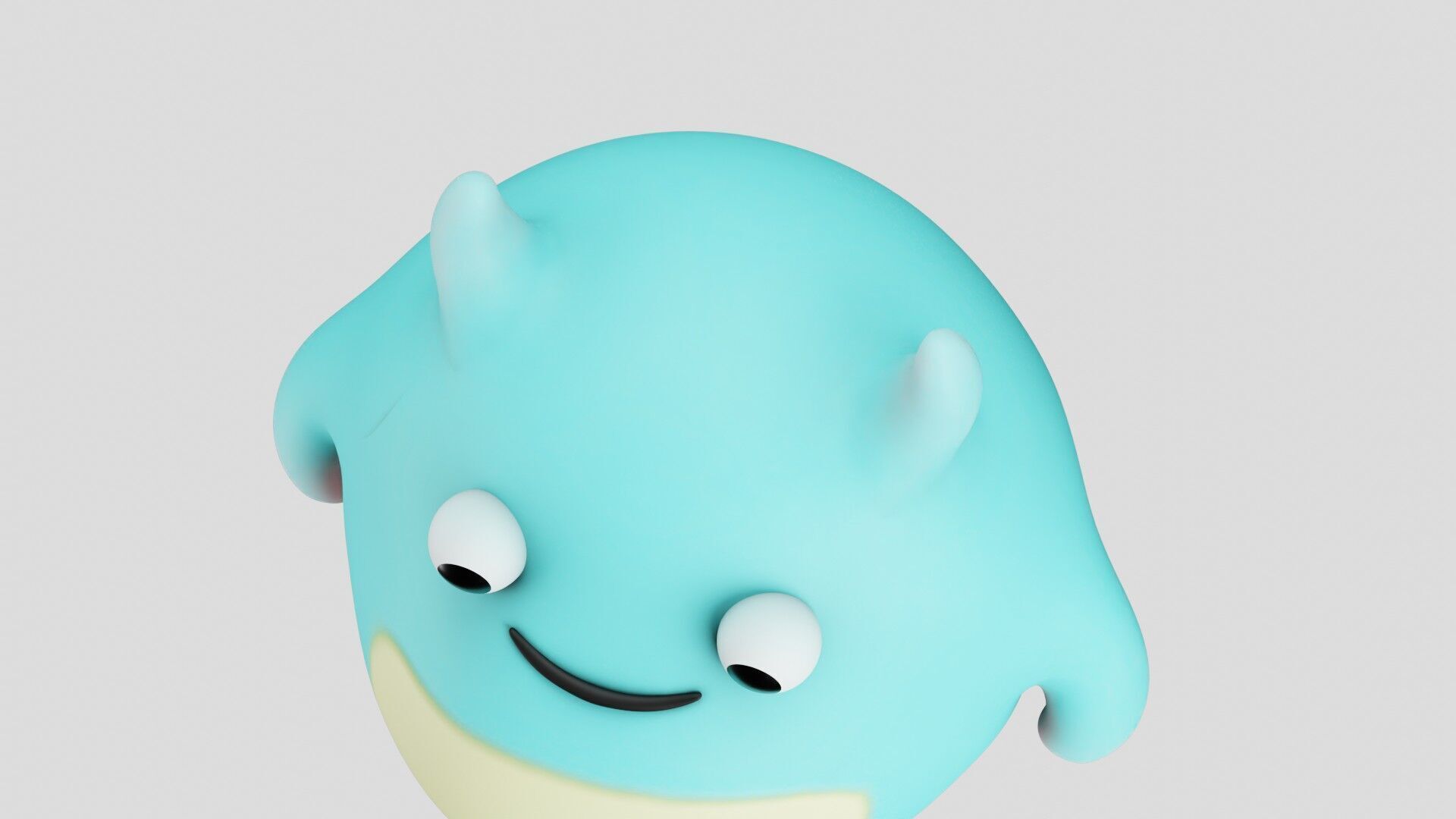  Chubbit the Friendly Monster Stylized Low Poly 3D Character Free low-poly 3D model_14