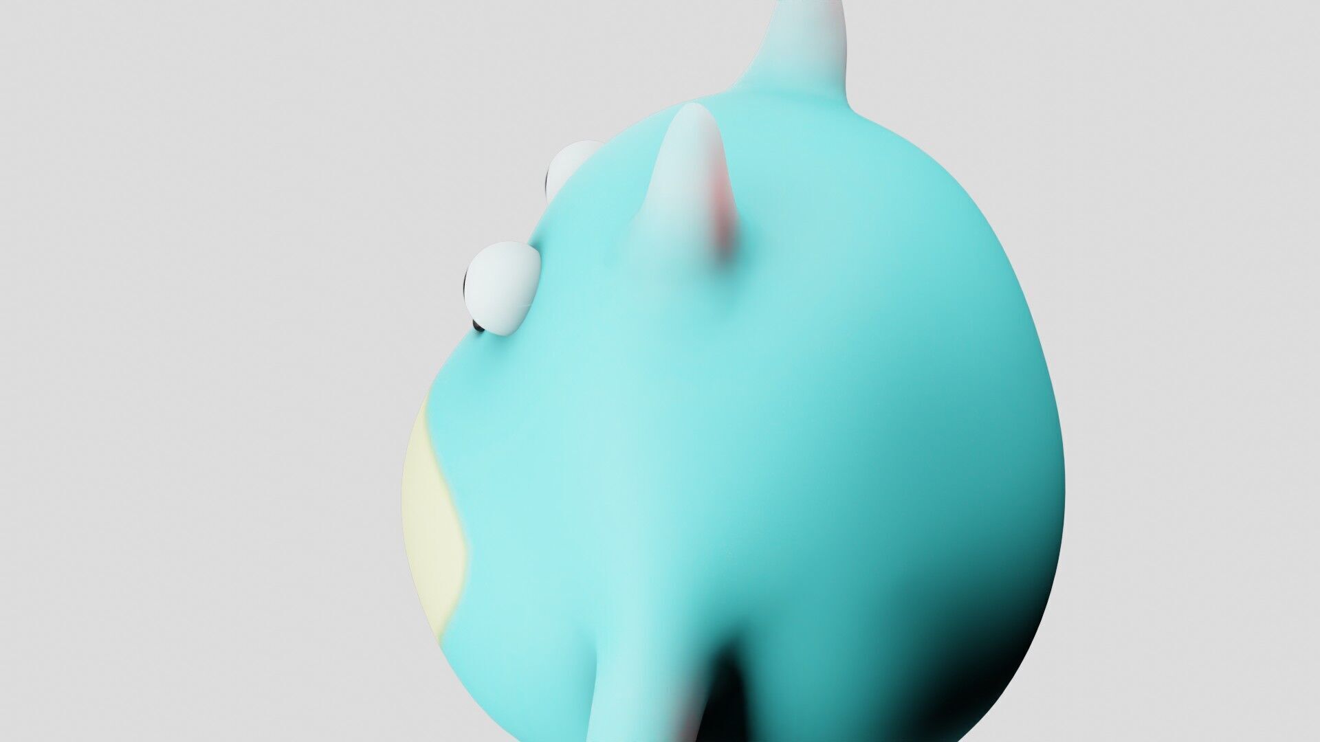  Chubbit the Friendly Monster Stylized Low Poly 3D Character Free low-poly 3D model_12