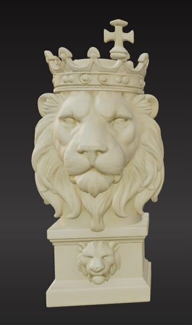 Lion King Bust 3D Printable STL FBX OBJ GLB 3D print model_5