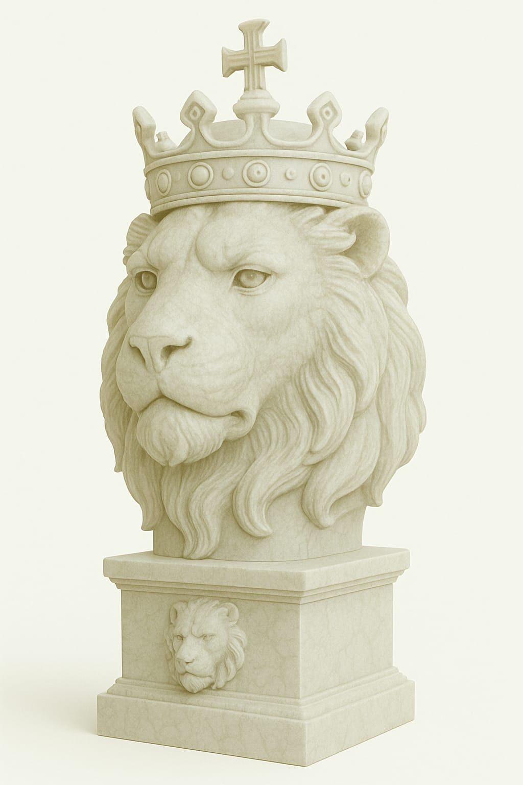 Lion King Bust 3D Printable STL FBX OBJ GLB 3D print model_4