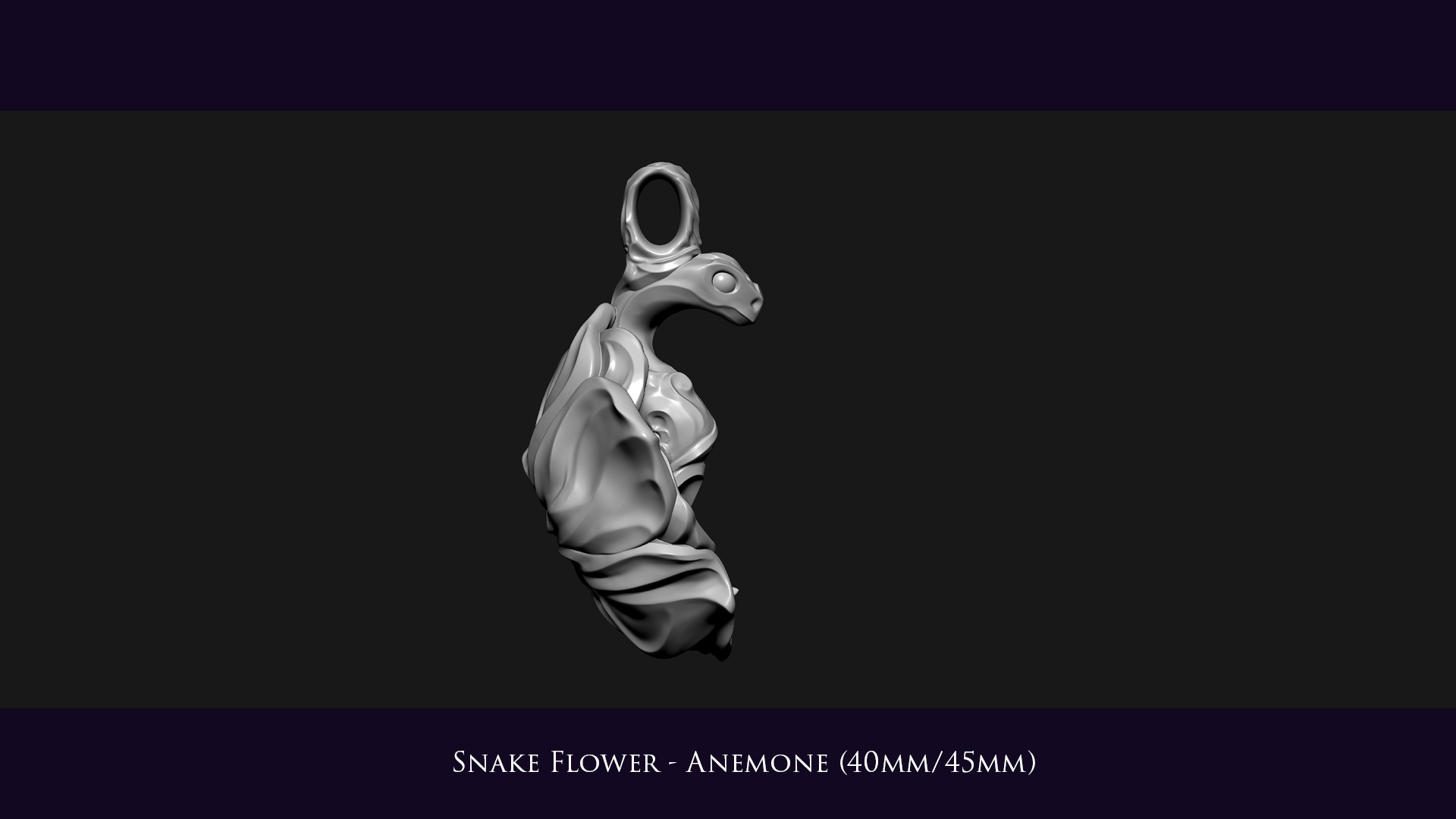 Snake Flower - Anemone 3D print model_9