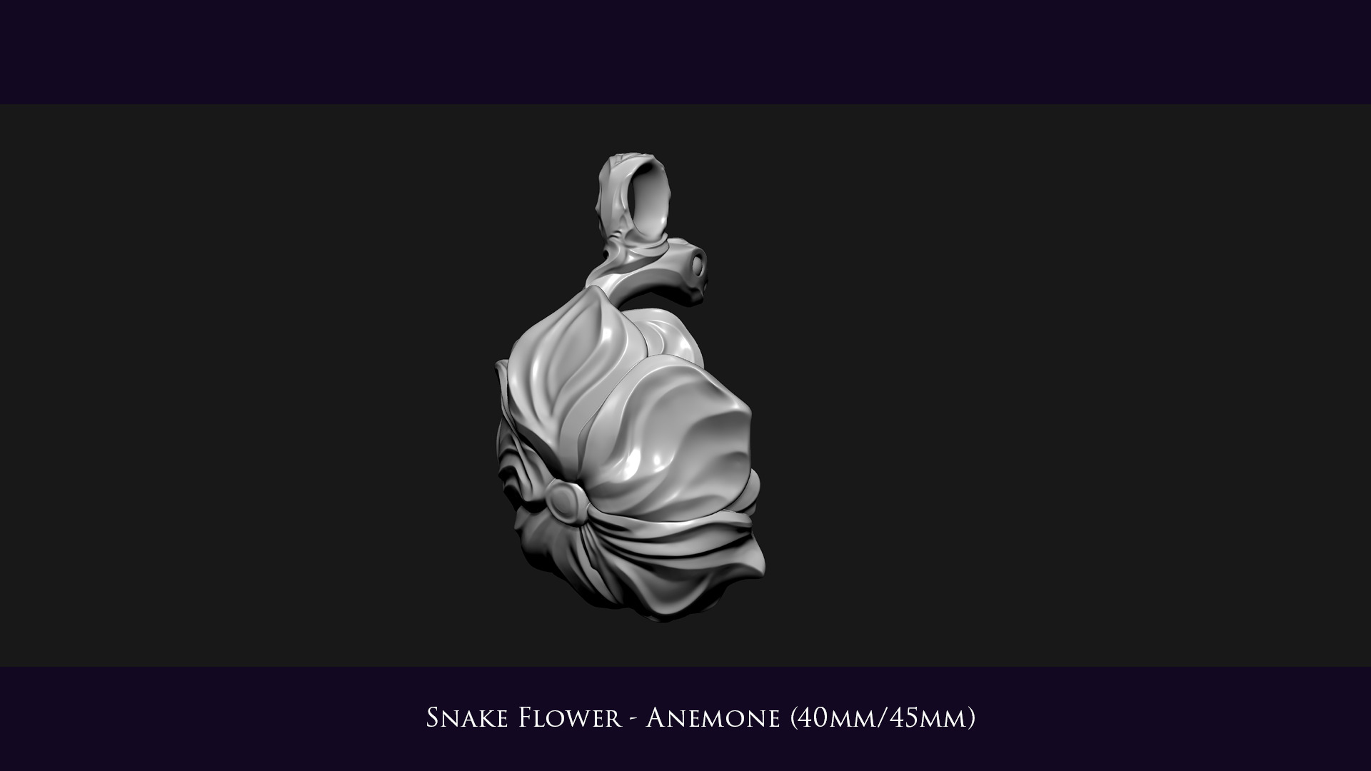 Snake Flower - Anemone 3D print model_8