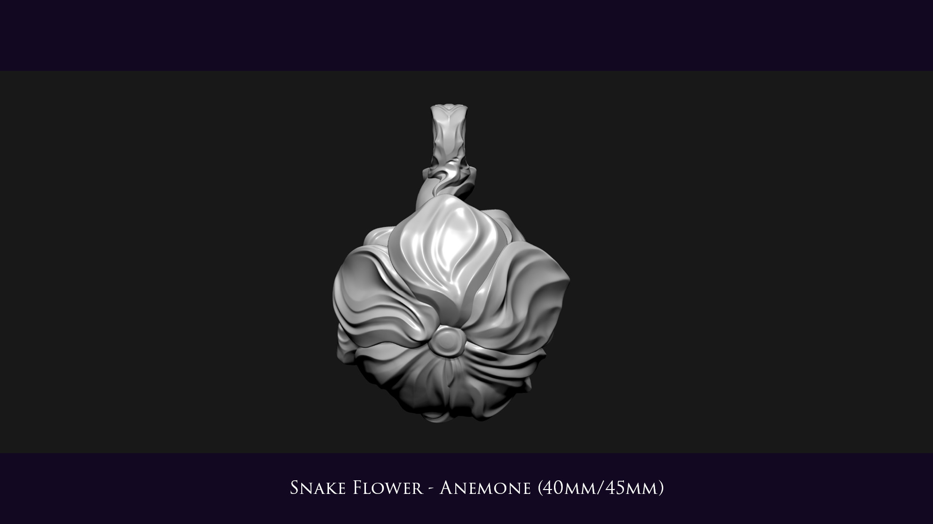 Snake Flower - Anemone 3D print model_7