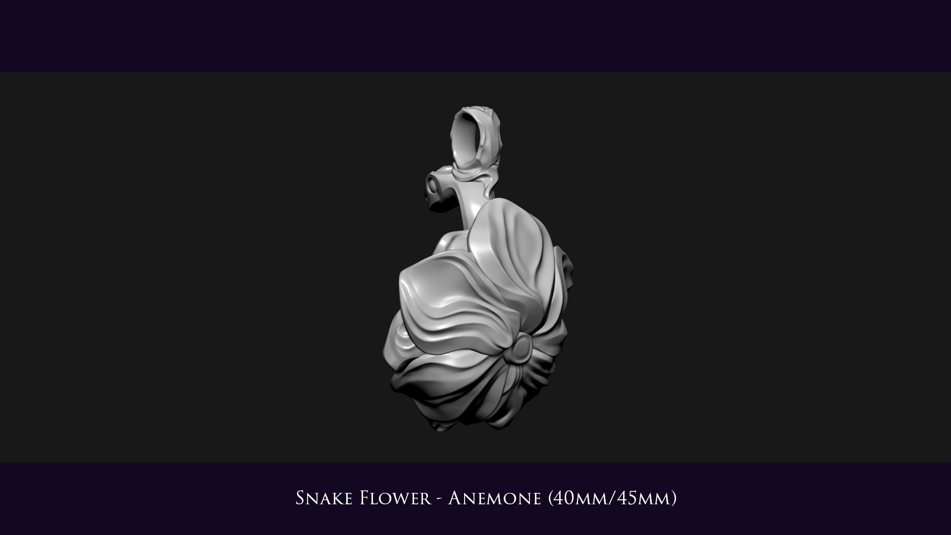 Snake Flower - Anemone 3D print model_6