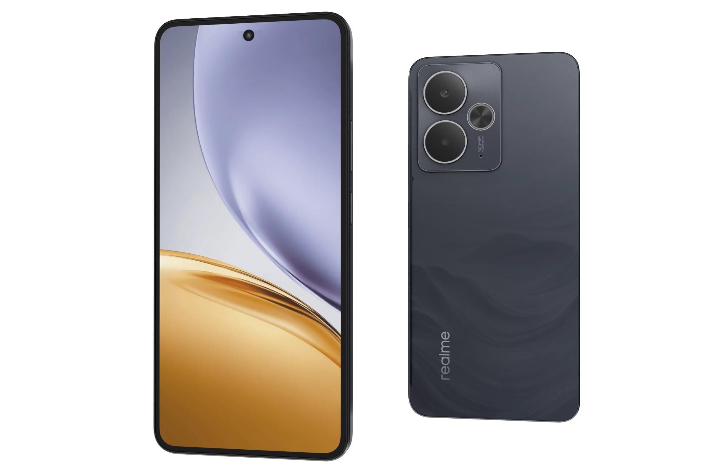 Realme 14T Black 3D model_6