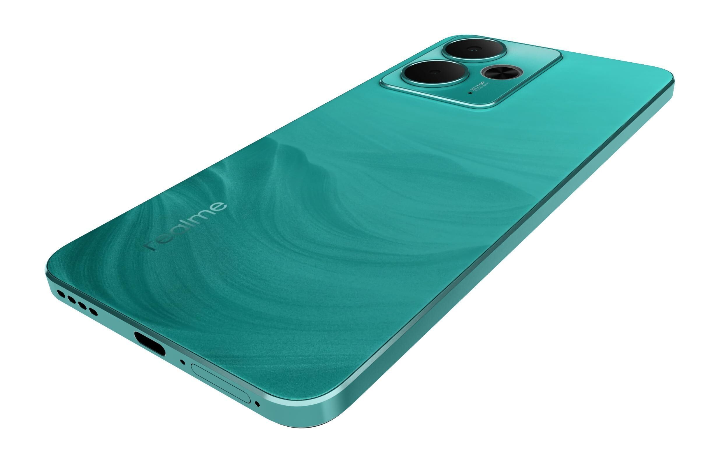Realme 14T Green 3D model_14