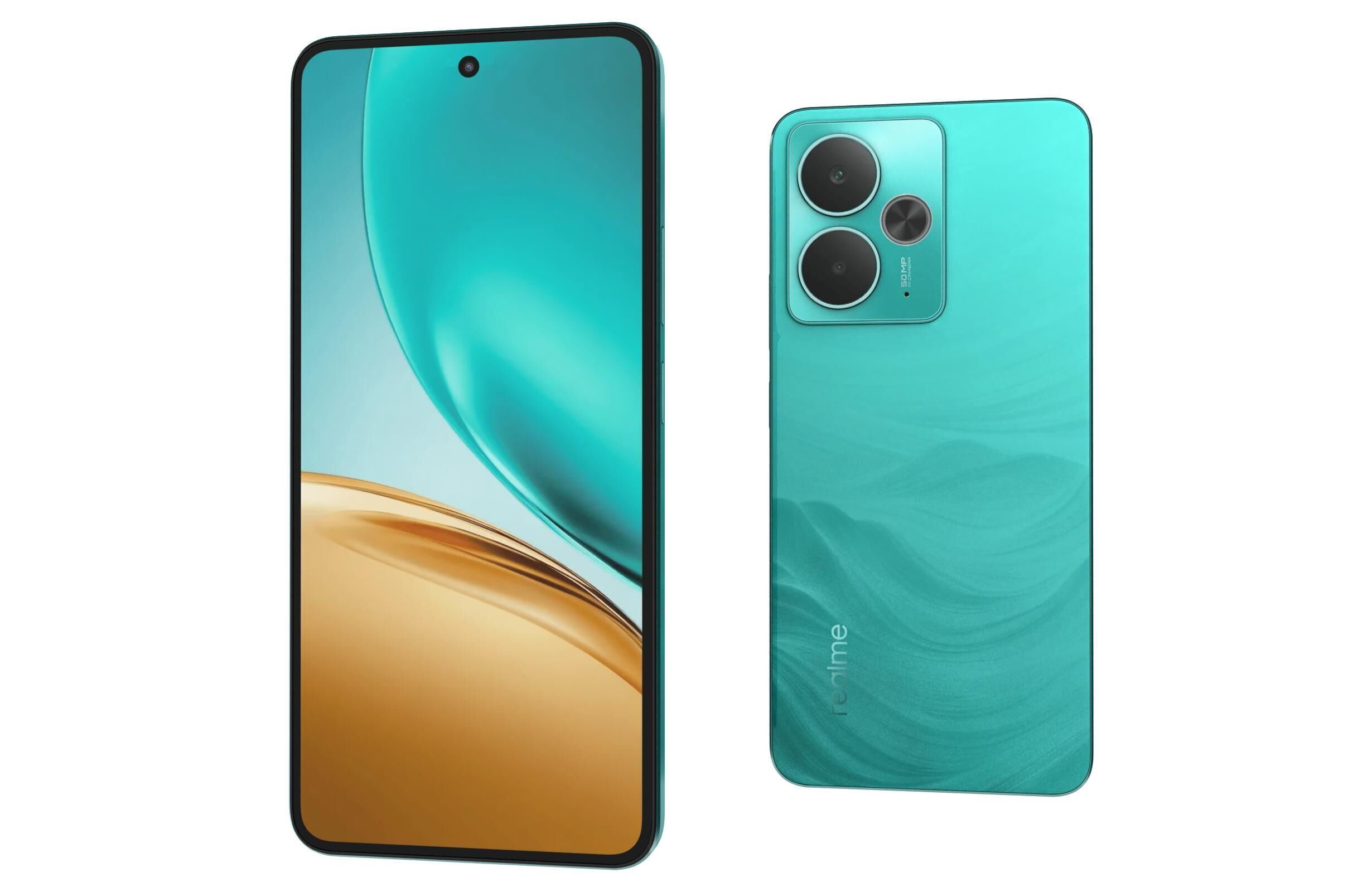 Realme 14T Green 3D model_6