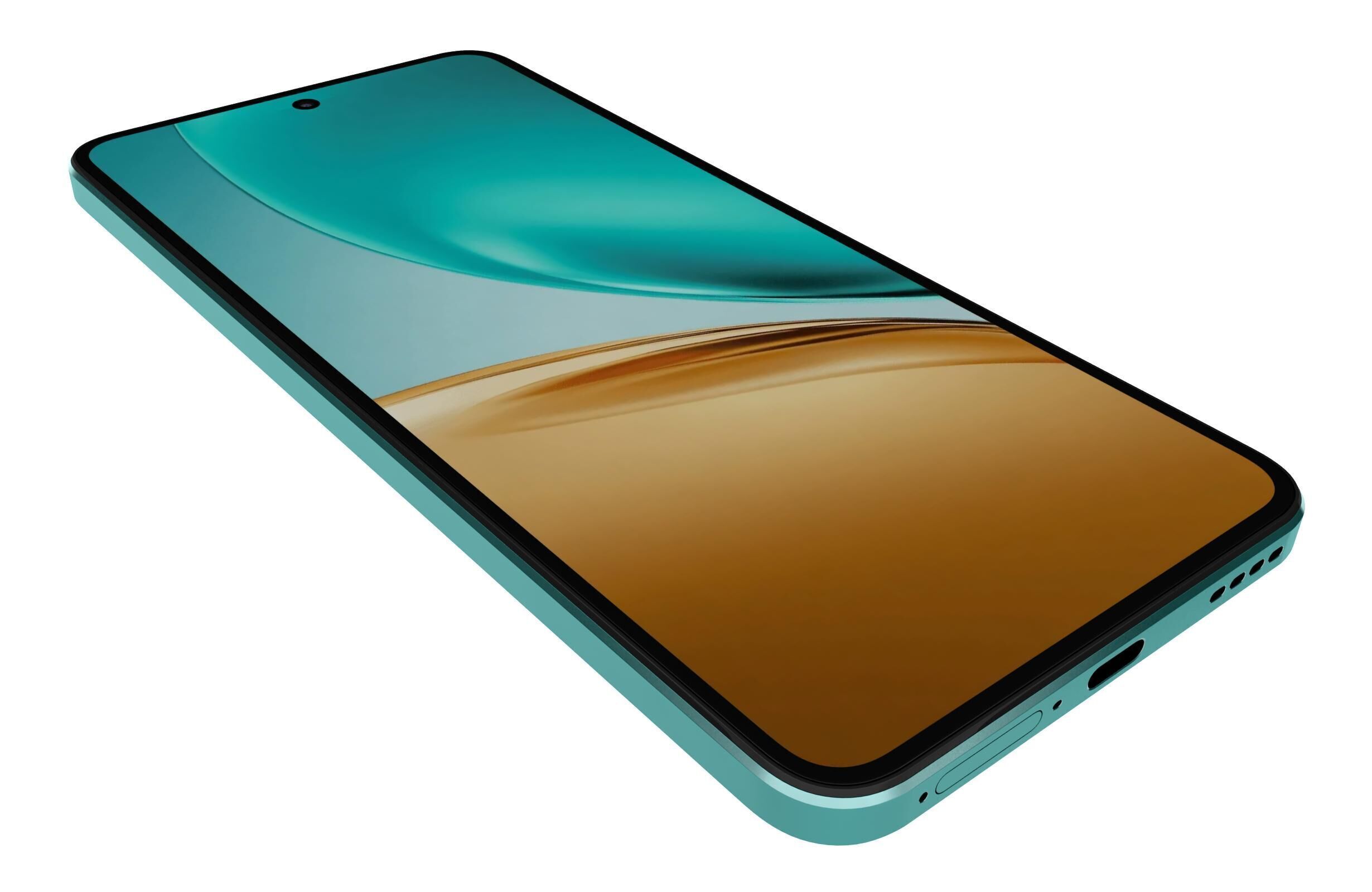 Realme 14T Green 3D model_12