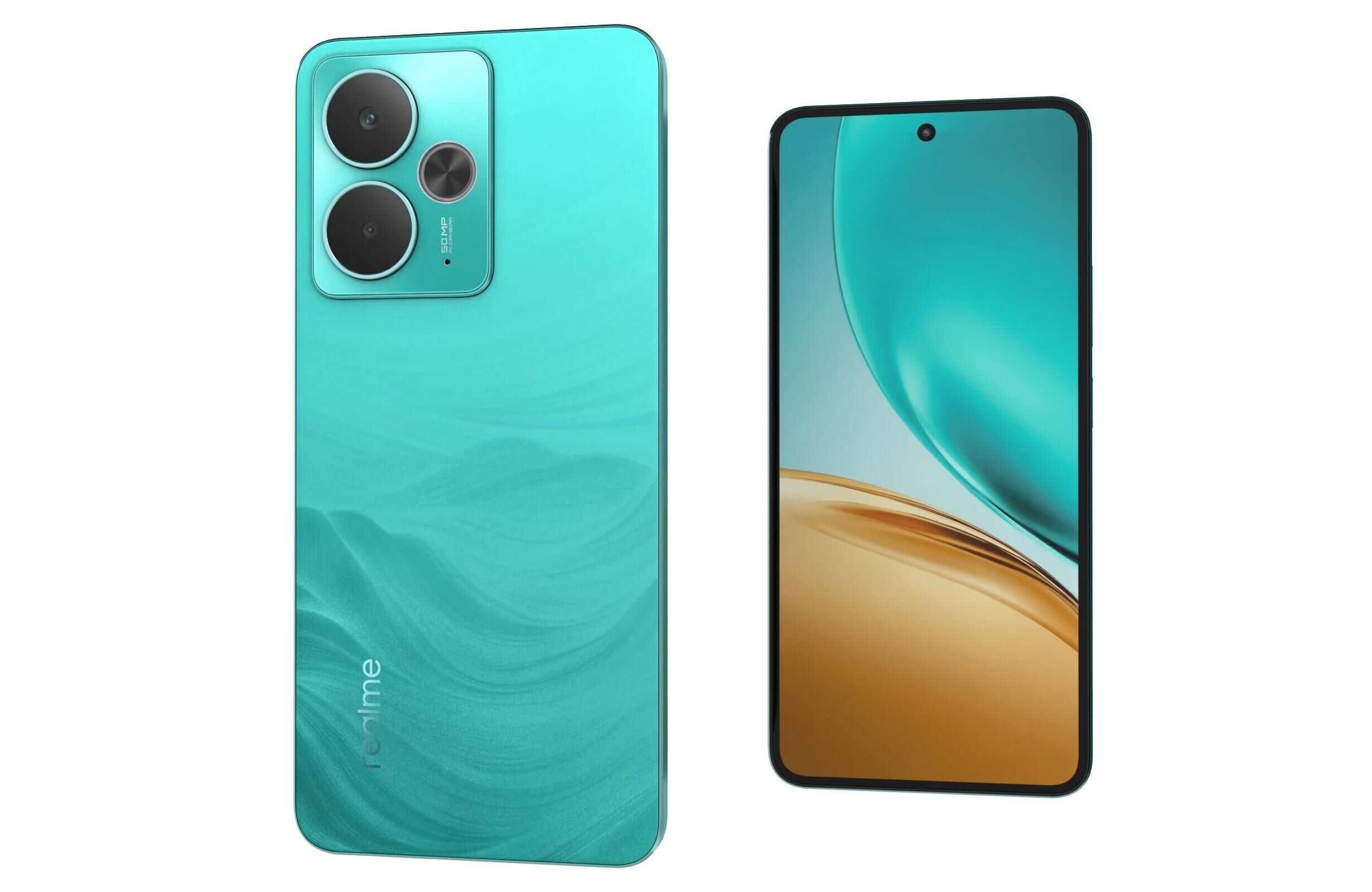 Realme 14T Green 3D model_7