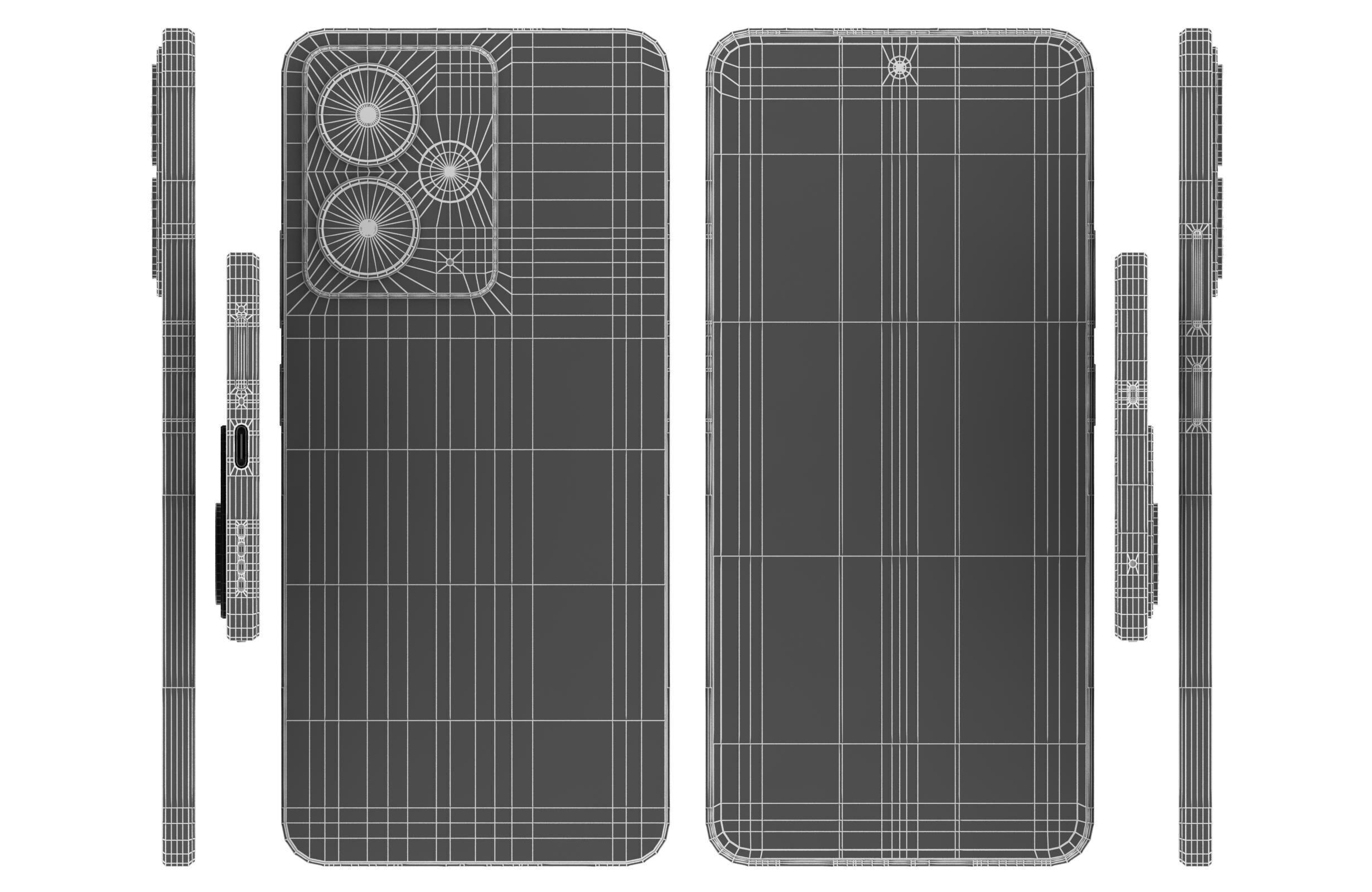 Realme 14T Green 3D model_20