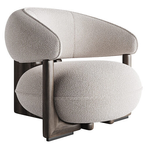 Cattelan Italia Ruby Lounge Chair 3D model