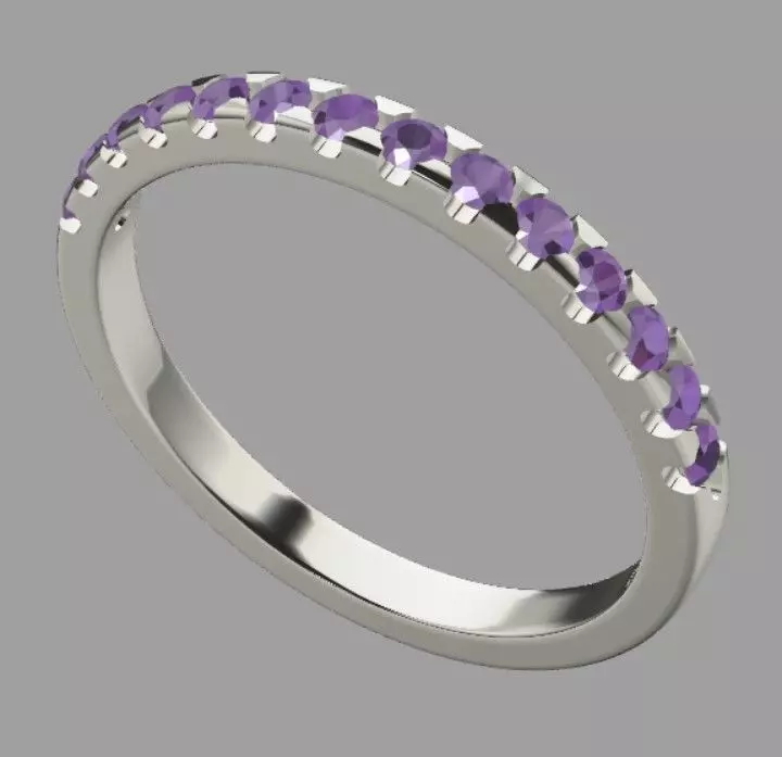 Diamond ring 3D print model_0