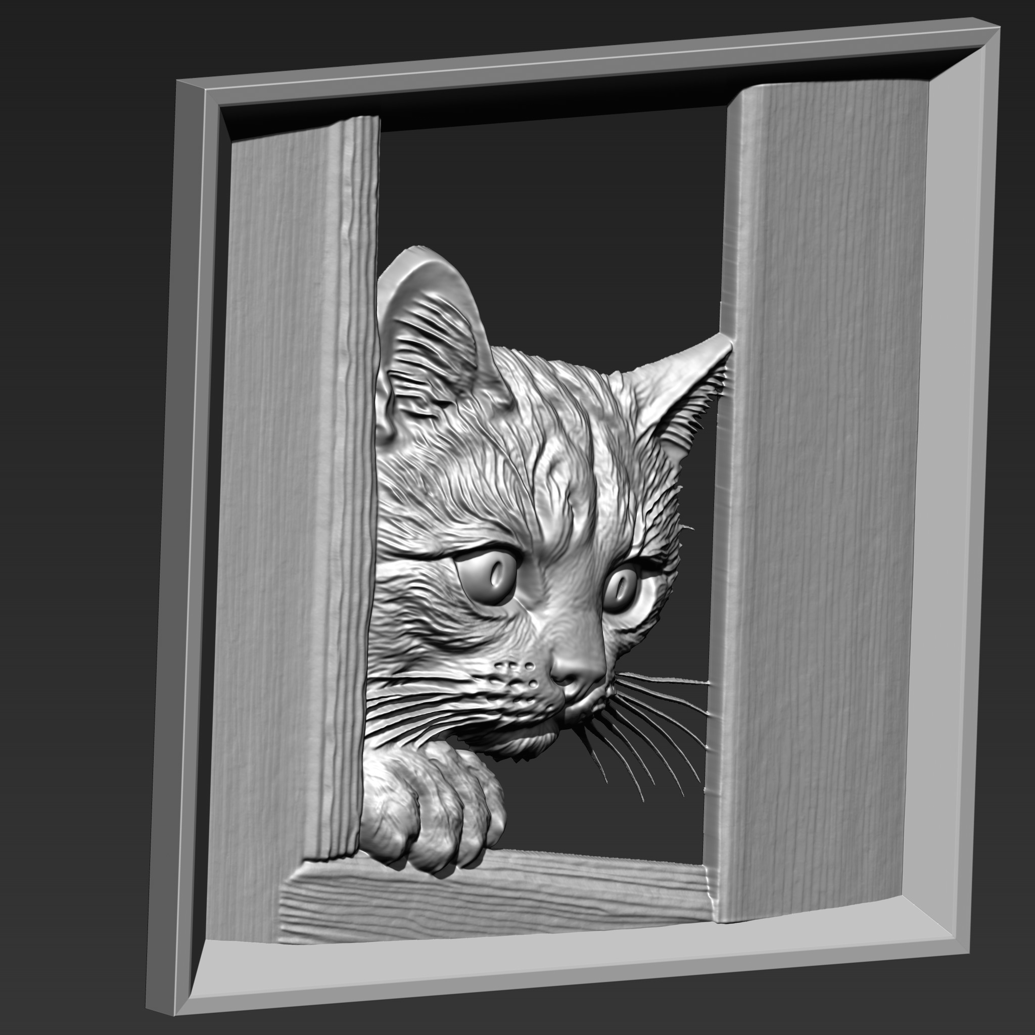 Cat A3 3D print model_2