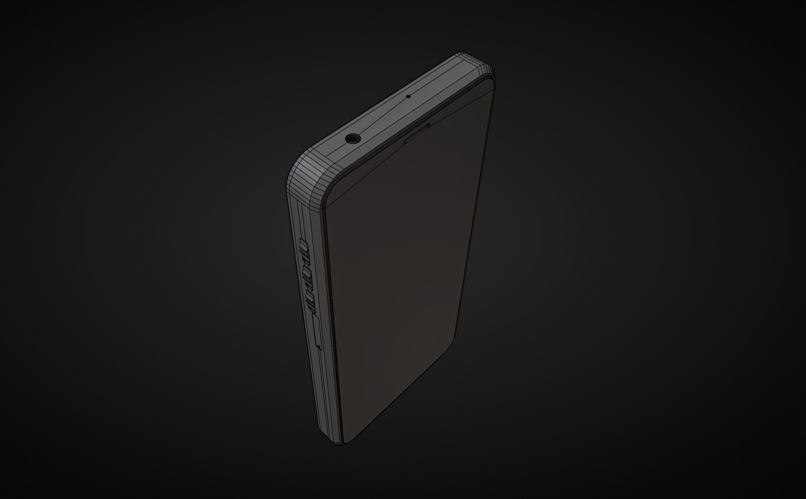 Purism Librem 5 Smartphone Low-poly 3D model_7