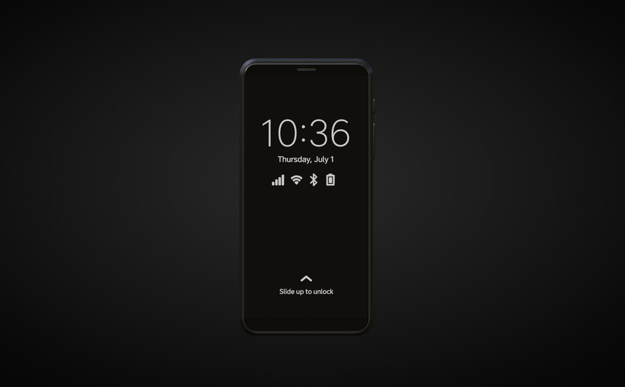 Purism Librem 5 Smartphone Low-poly 3D model_6