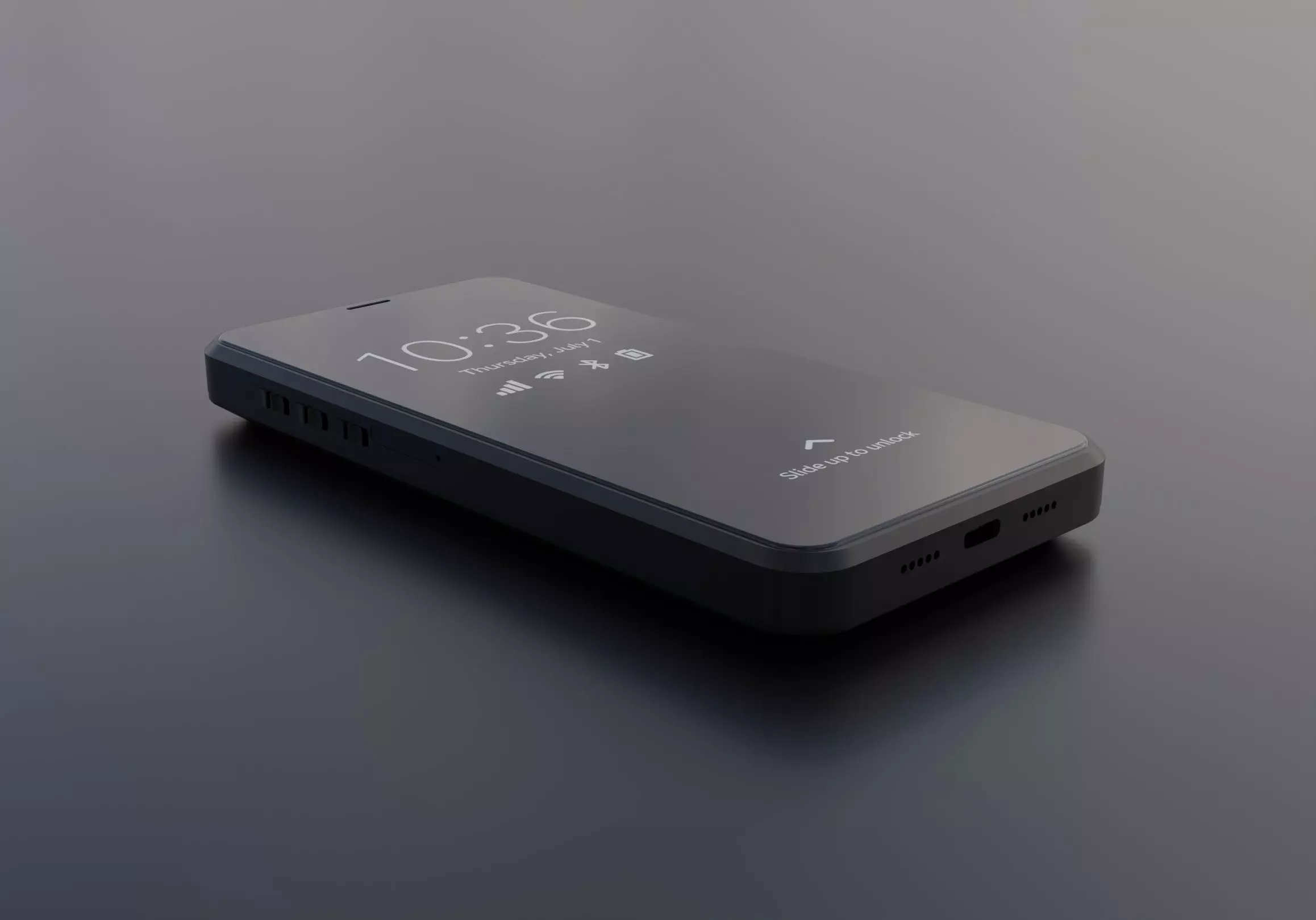 Purism Librem 5 Smartphone Low-poly 3D model_0