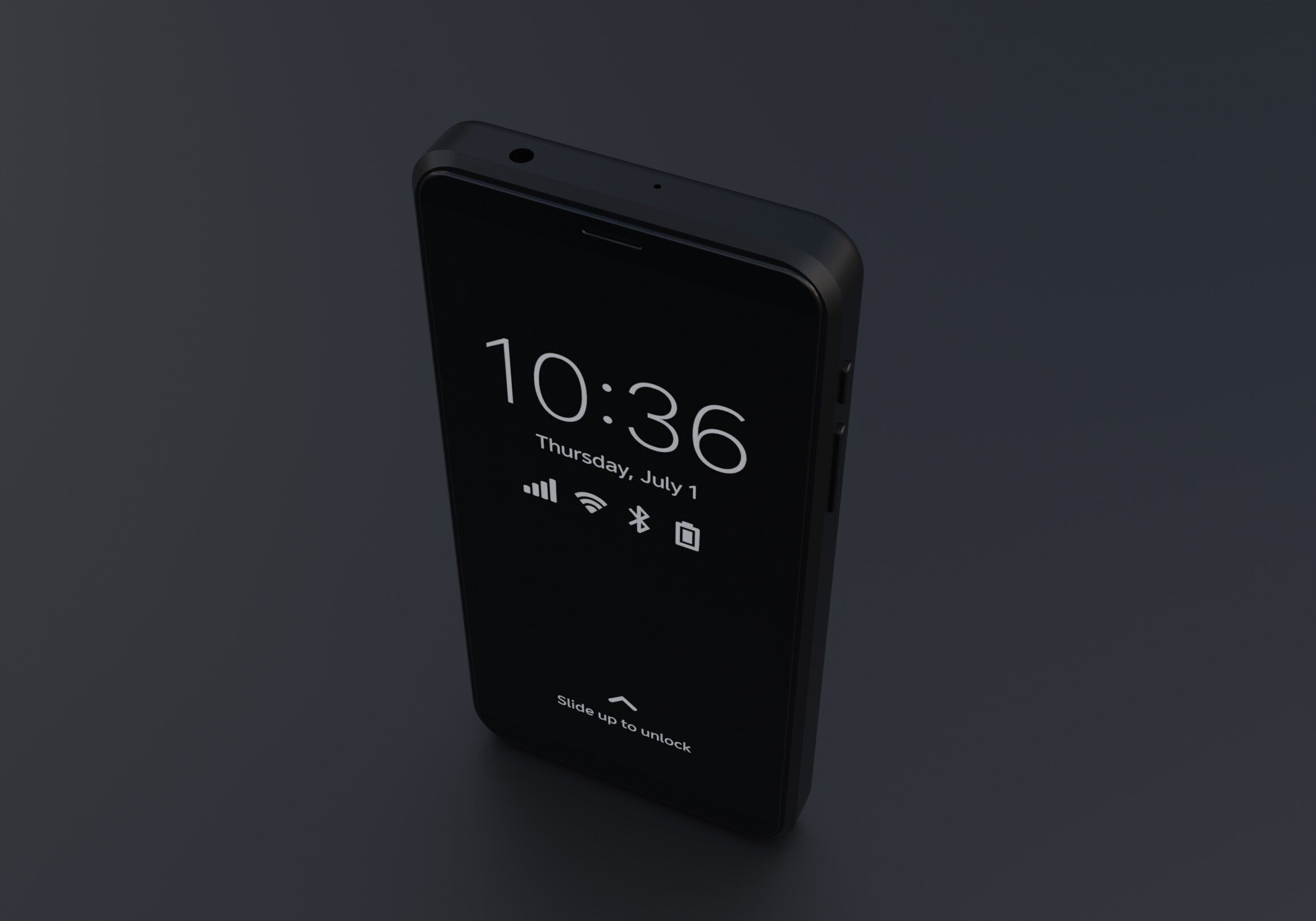 Purism Librem 5 Smartphone Low-poly 3D model_5