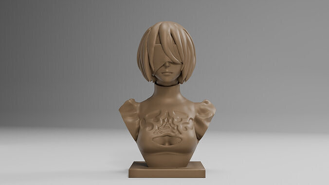 Ner Automata 2B Bust 3D print model
