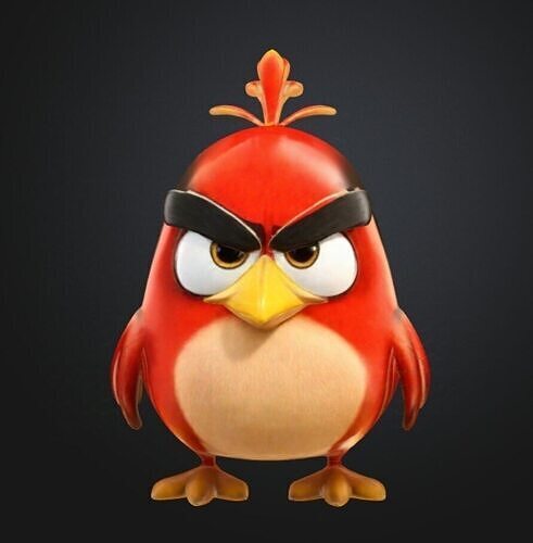 Angry Bird 3D Model Free 3D model
