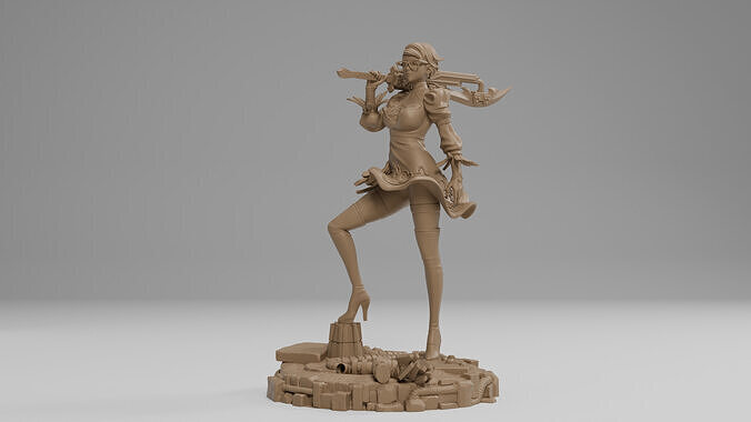 Warrior of the machine world 3D print model