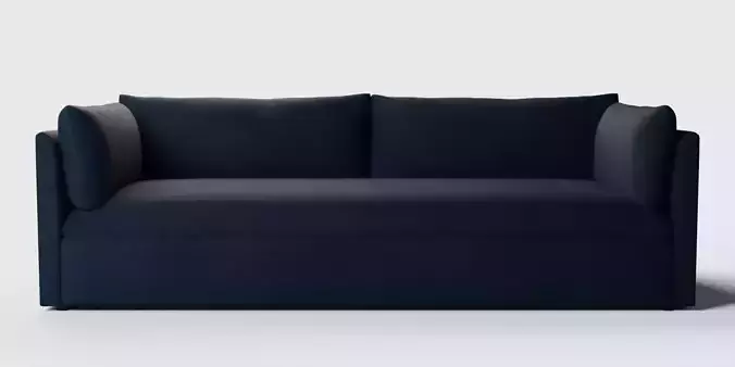 Shelter Sofa Performance Velvet Midnight