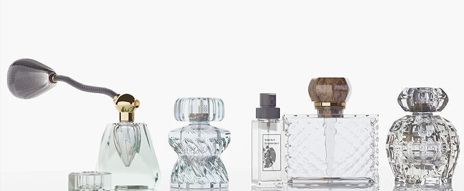 luxury Perfume Bottles Free 3D model