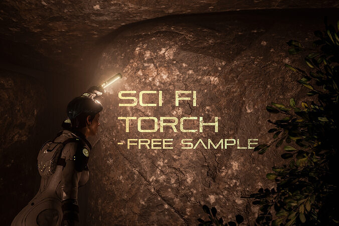 Free Sci Fi Torch - Explorers Lights Sample Free low-poly 3D model
