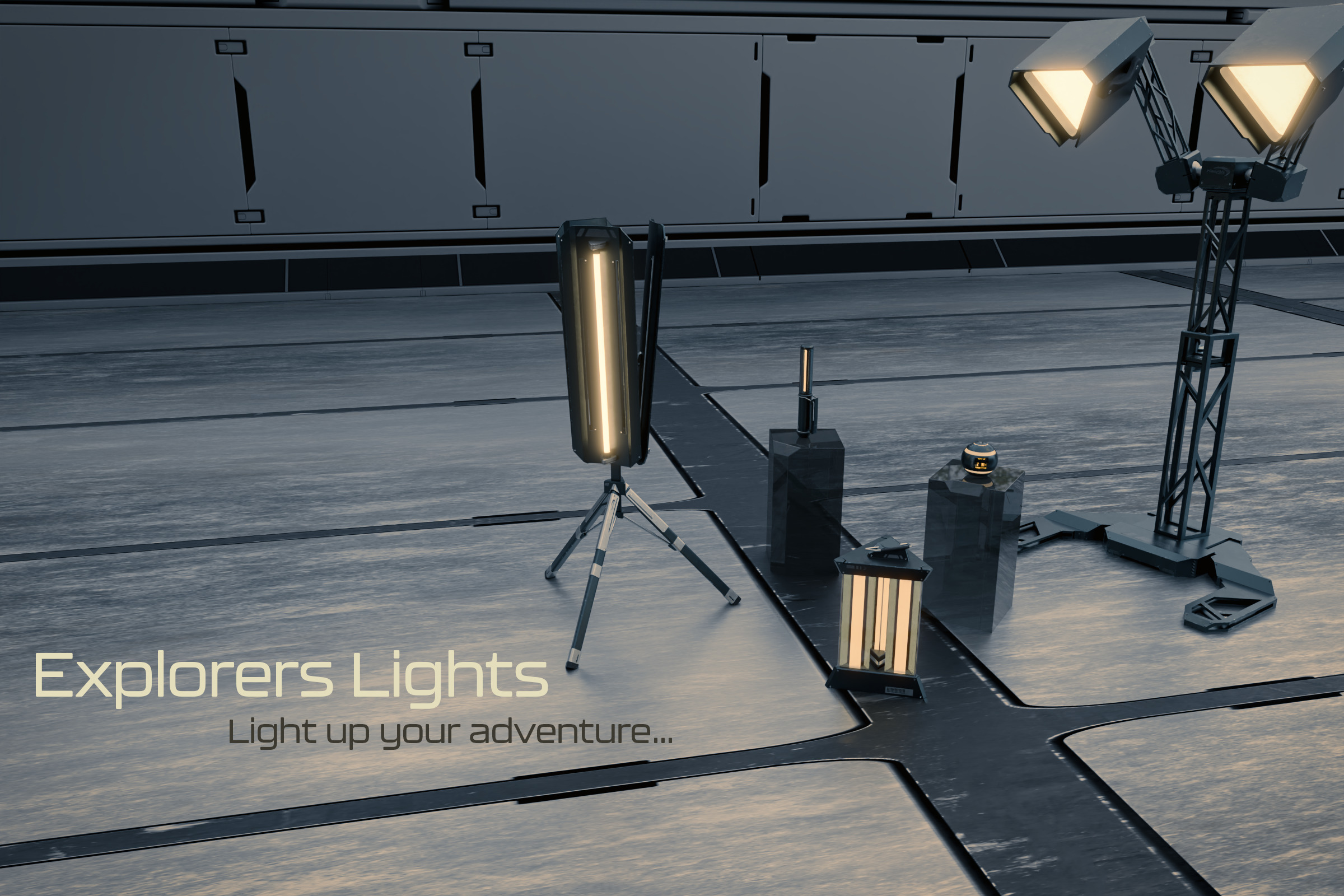  Free Sci Fi Torch - Explorers Lights Sample Free low-poly 3D model_6