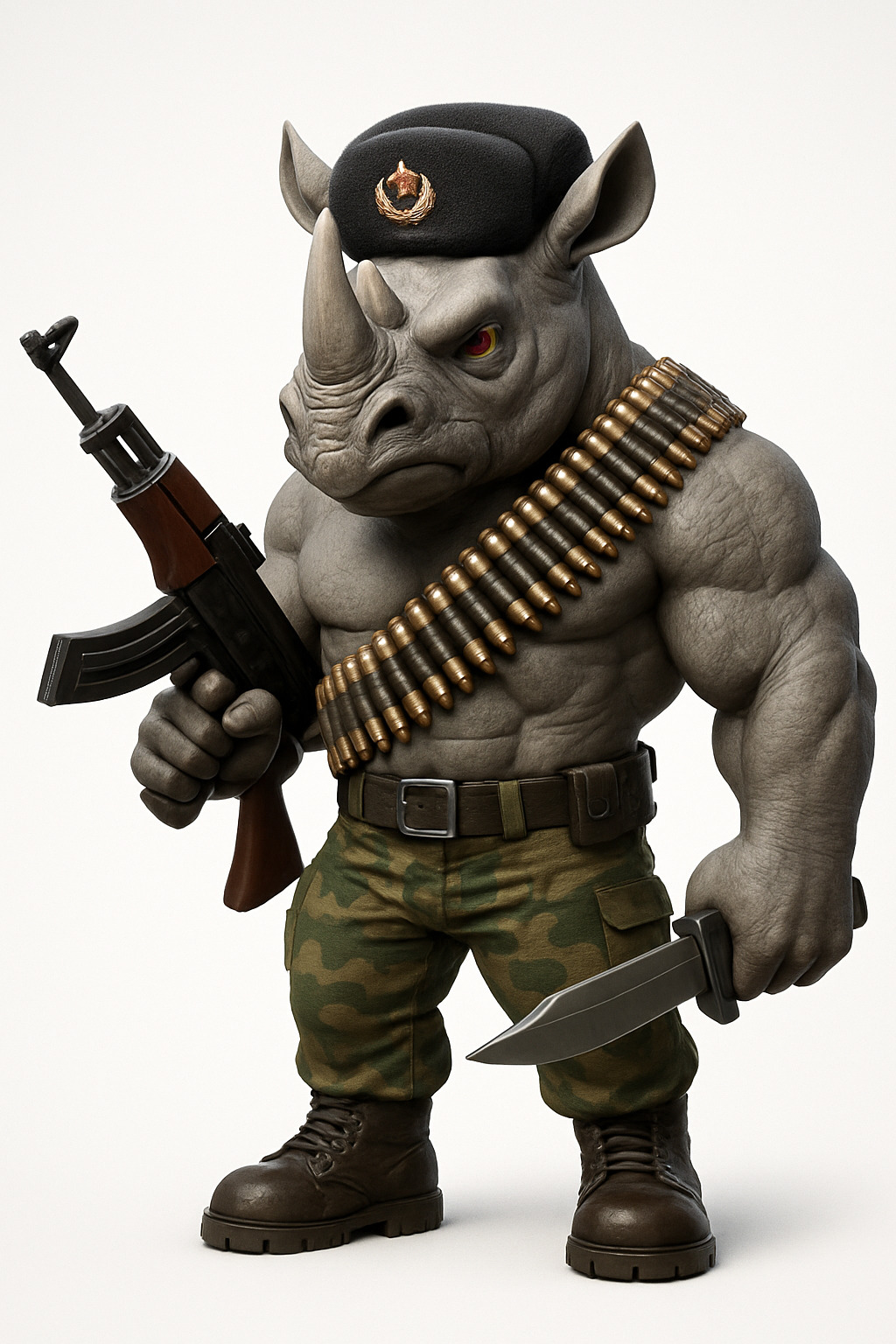 Italian Brainrot Characters 4 Low-poly 3D model_16