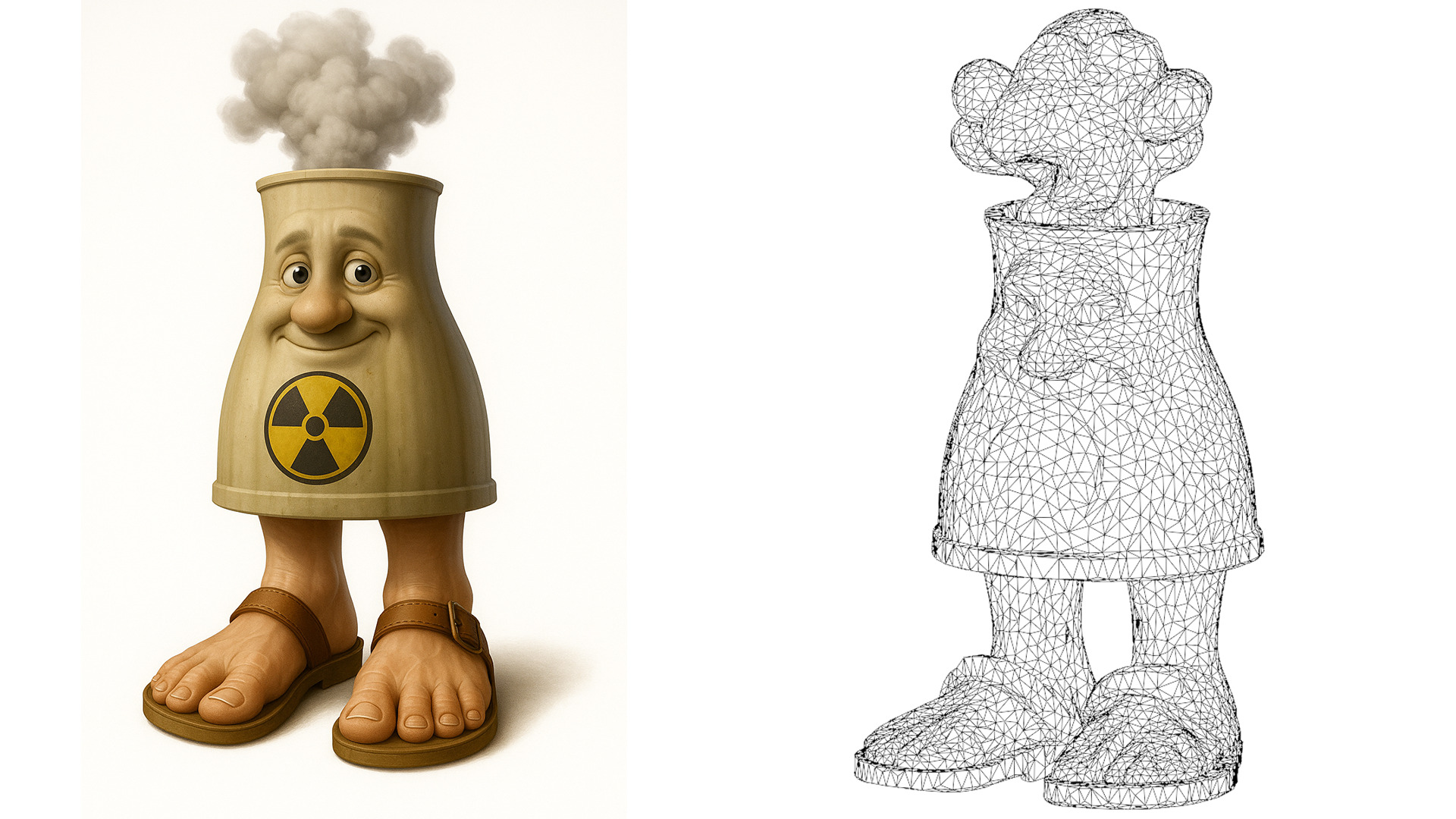 Italian Brainrot Characters 4 Low-poly 3D model_5