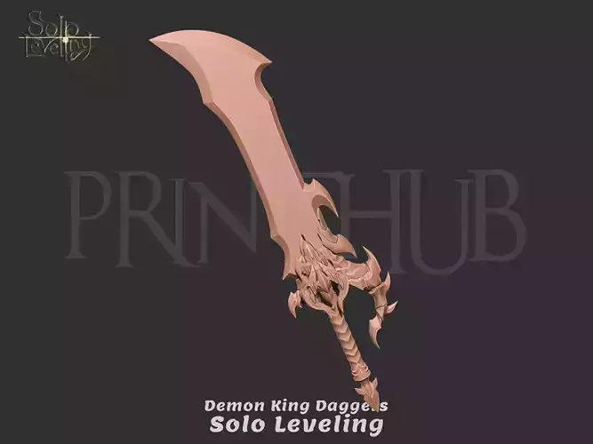 Demon King Dagger 3d print file for cosplay 