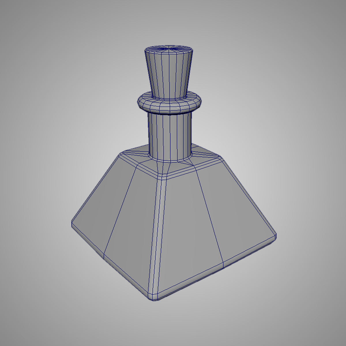 Fantasy Potion Bottle Divine White Elixir Game Ready 3D Model Low-poly 3D model_5