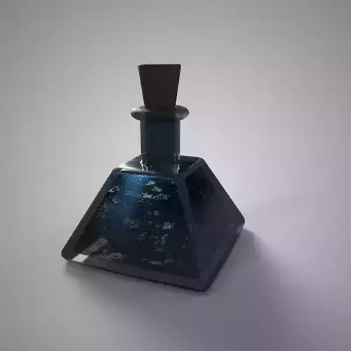 Fantasy Potion Bottle Forbidden Shadow Elixir Dark Magic