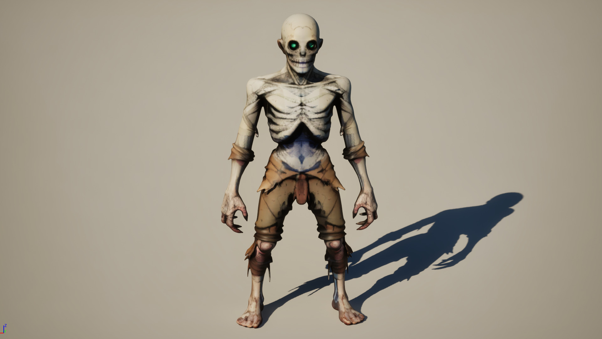 Ghoul Character Pack Low-poly 3D model_23